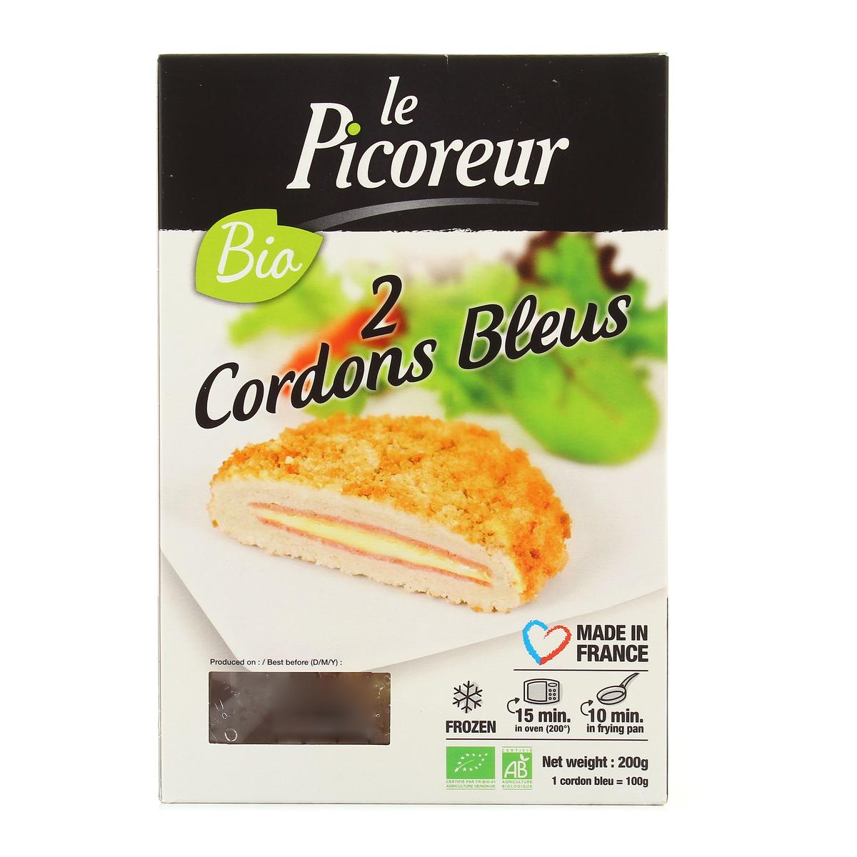 3422210438324 - Le Picoreur - Cordons bleus à l'emmental Bio