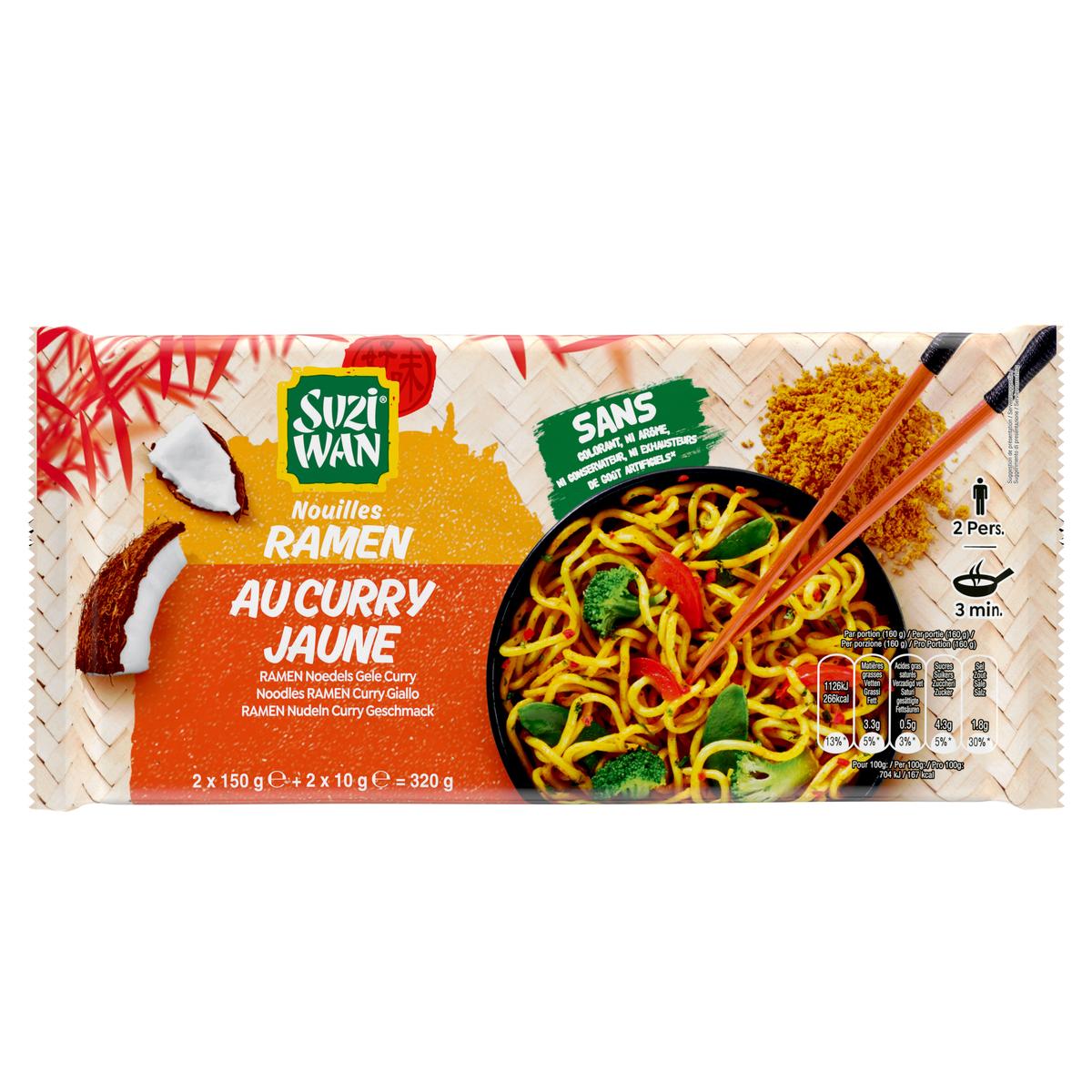 4002359018824 - Suzi Wan - Nouilles Ramen précuites au Curry Jaune
