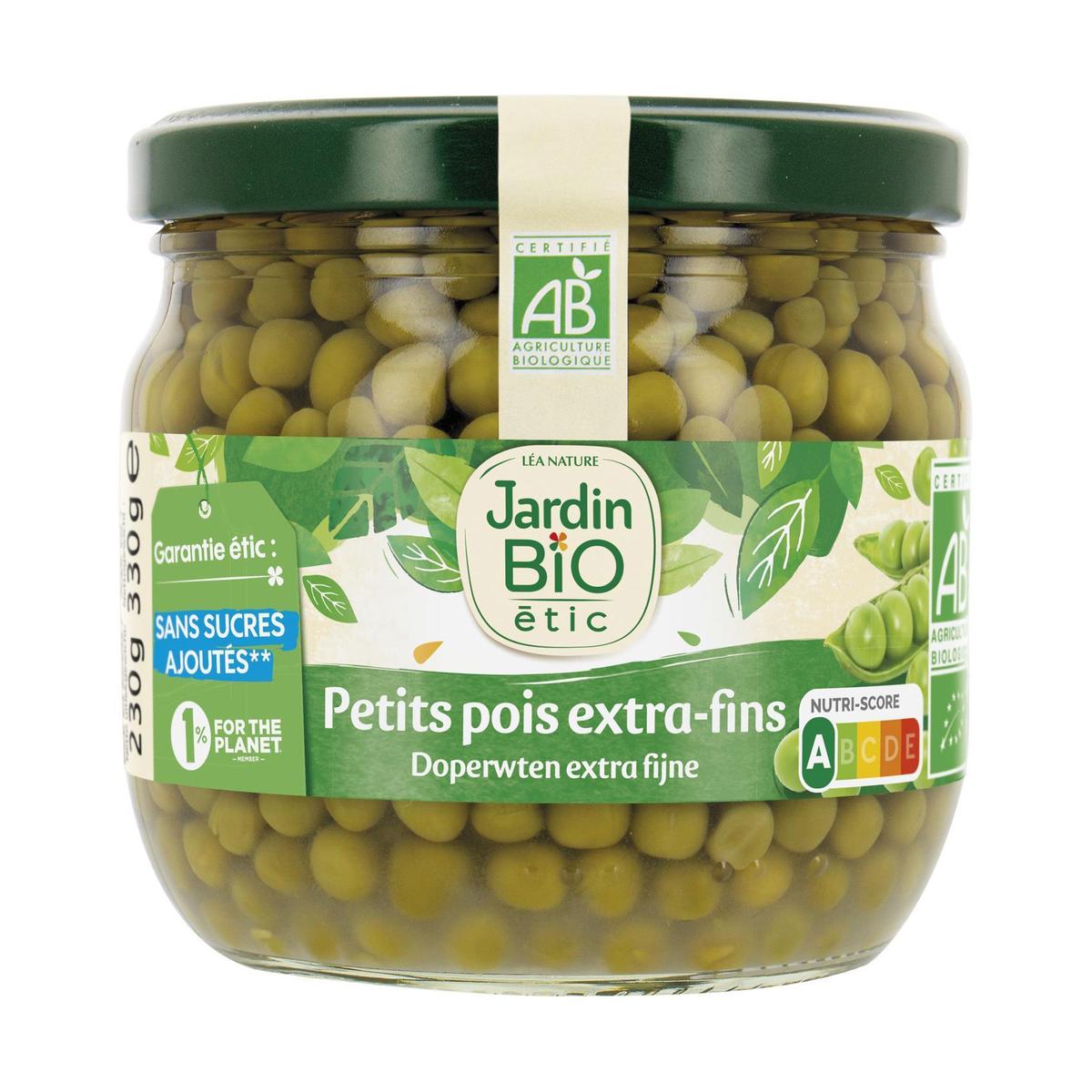 3307130802625 - Jardin Bio Etic - Petits pois extra fins Bio Sans sucres ajoutés