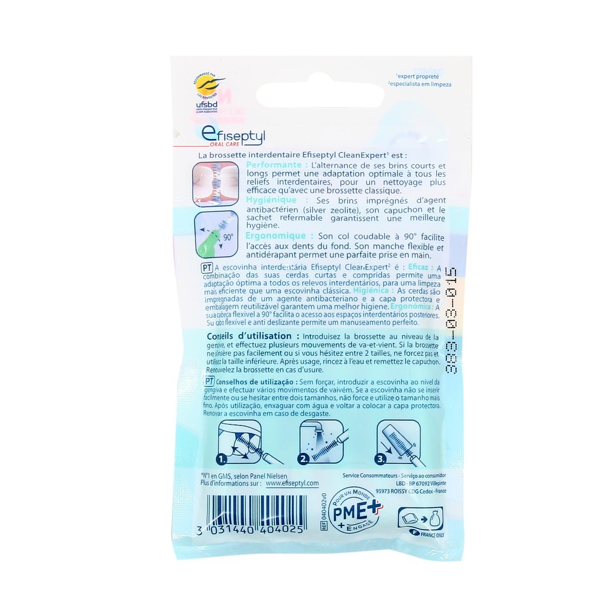 3031440404025 - Efiseptyl - Brossette clean expert 0,9mm