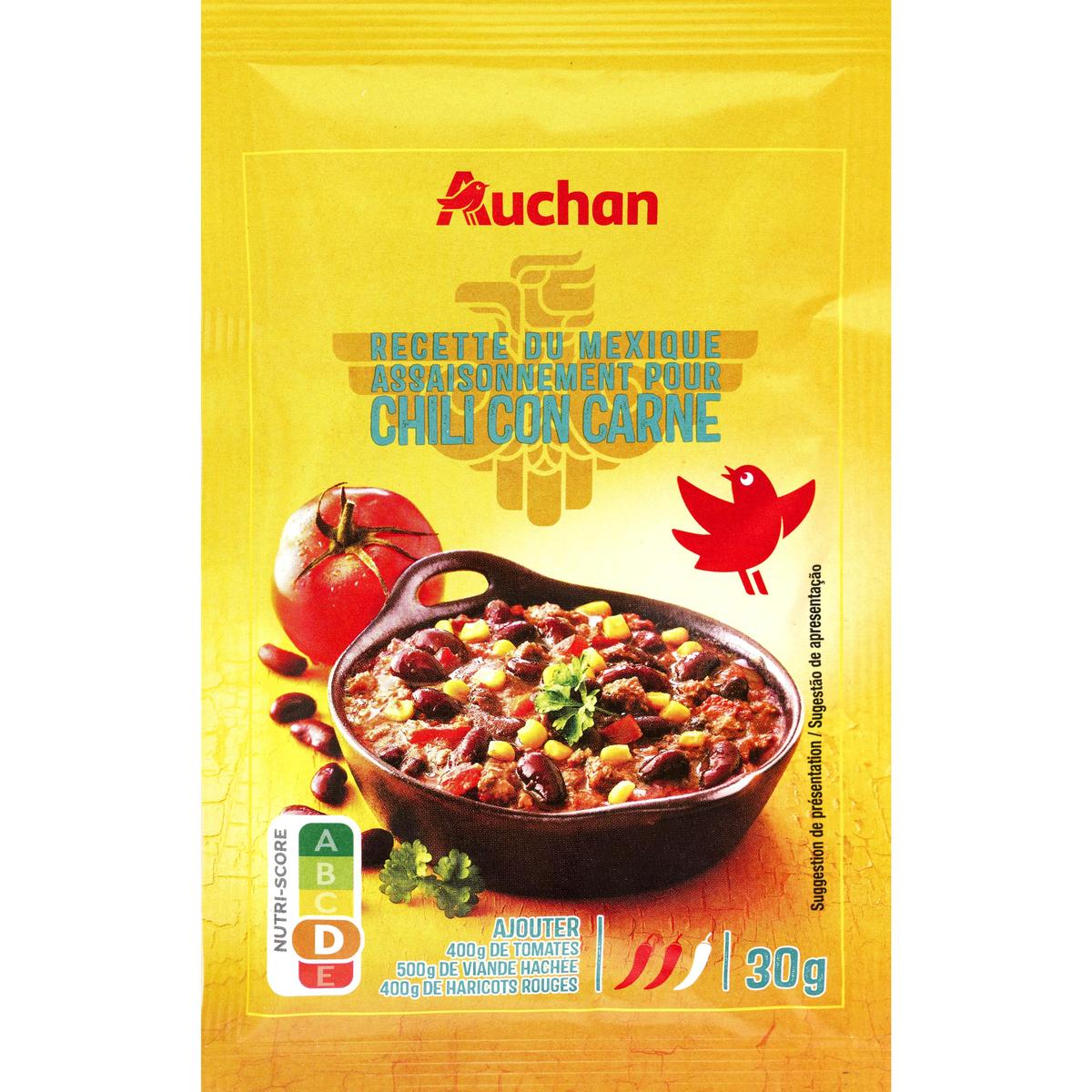 3596710364725 - Auchan - Assaisonnement pour chili con carne medium