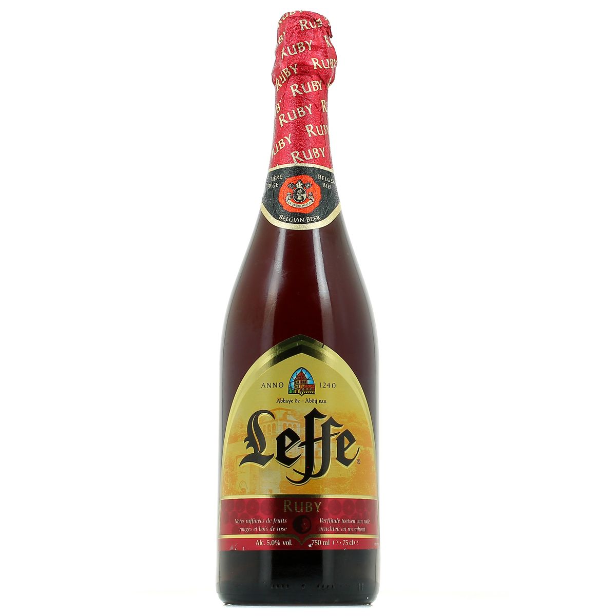 Leffe Ruby Bière d'Abbaye saveurs fruits rouges 5°, 75cl houra.fr