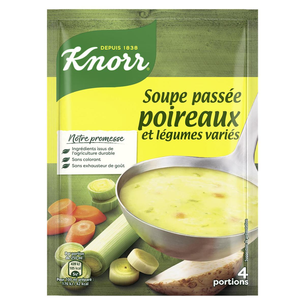 Soupe déshydratée poireaux pommes de terre KNORR : le sachet de 80 g à Prix  Carrefour