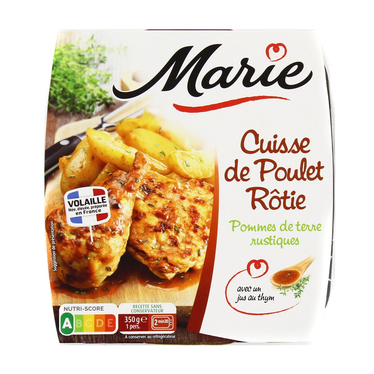 Marie Cuisse De Poulet Rôtie Pomme De Terre Rustiques 350g