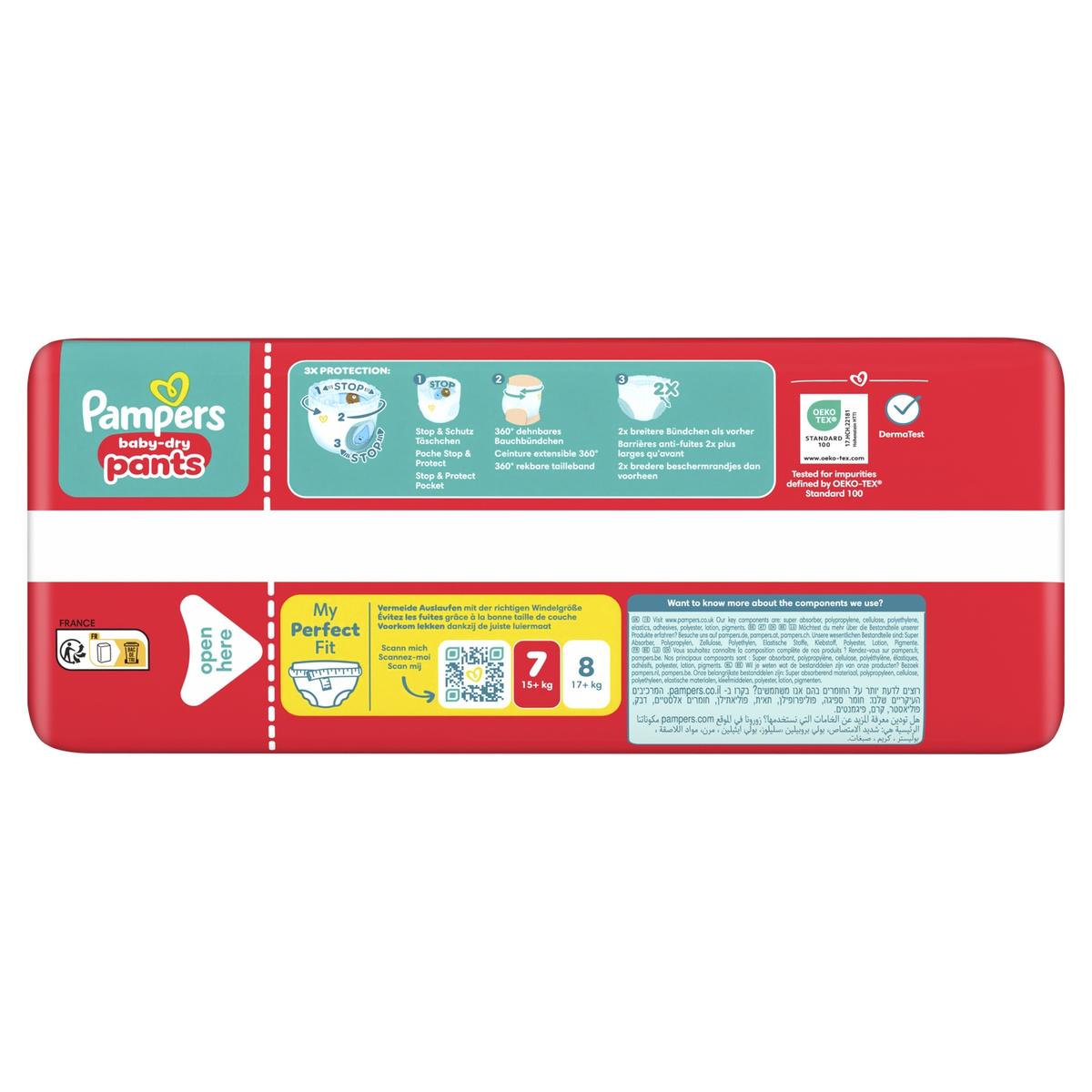 8700216596725 - Pampers Babydry Pants - Couches Culottes Bébés Baby-dry Pants T7 15+kg