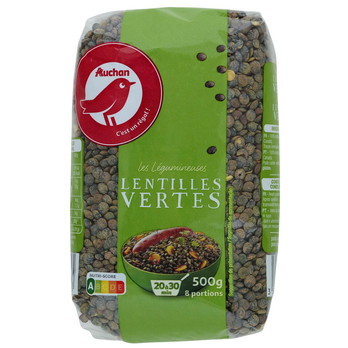 3596710347025 - Auchan - Lentilles vertes