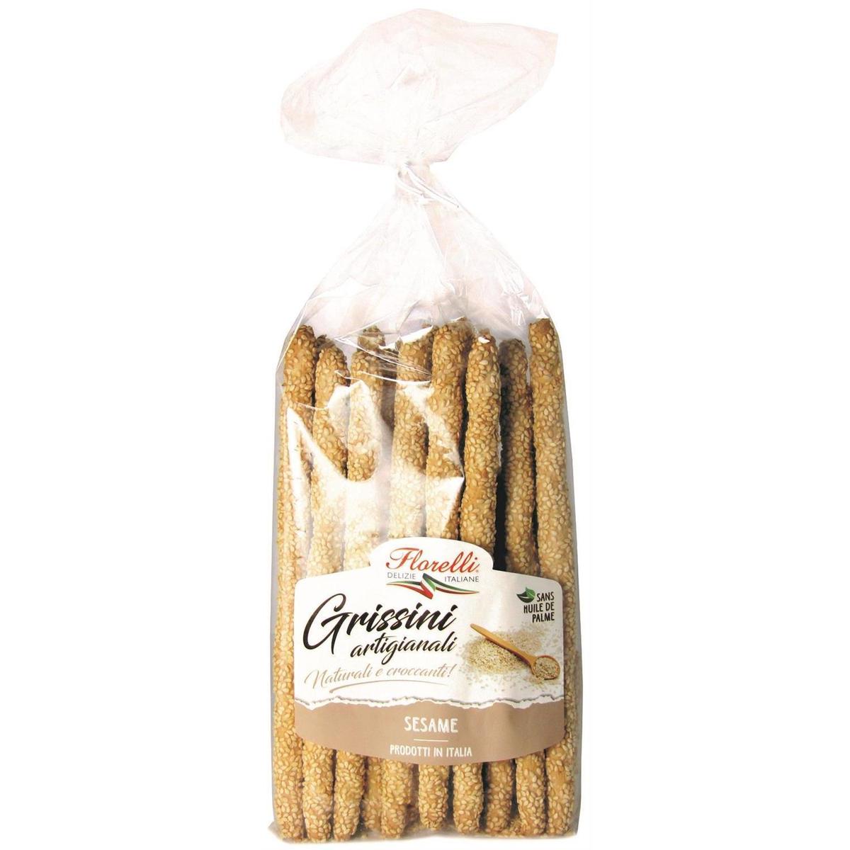 3760077537225 - Florelli - Gressins Traditionnels Sésame - Grissini