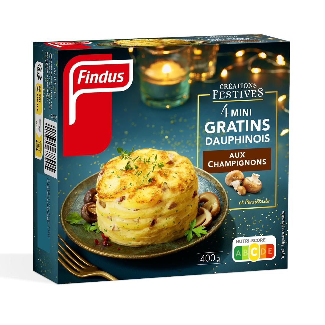 3599741007425 - Findus - Minis Gratins Dauphinois aux champignons