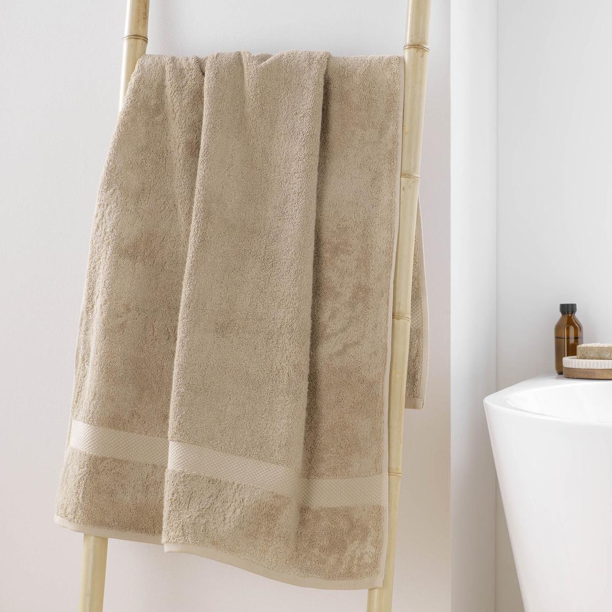 3574388020426 - Douceur D Interieur - Drap de douche éponge noisette