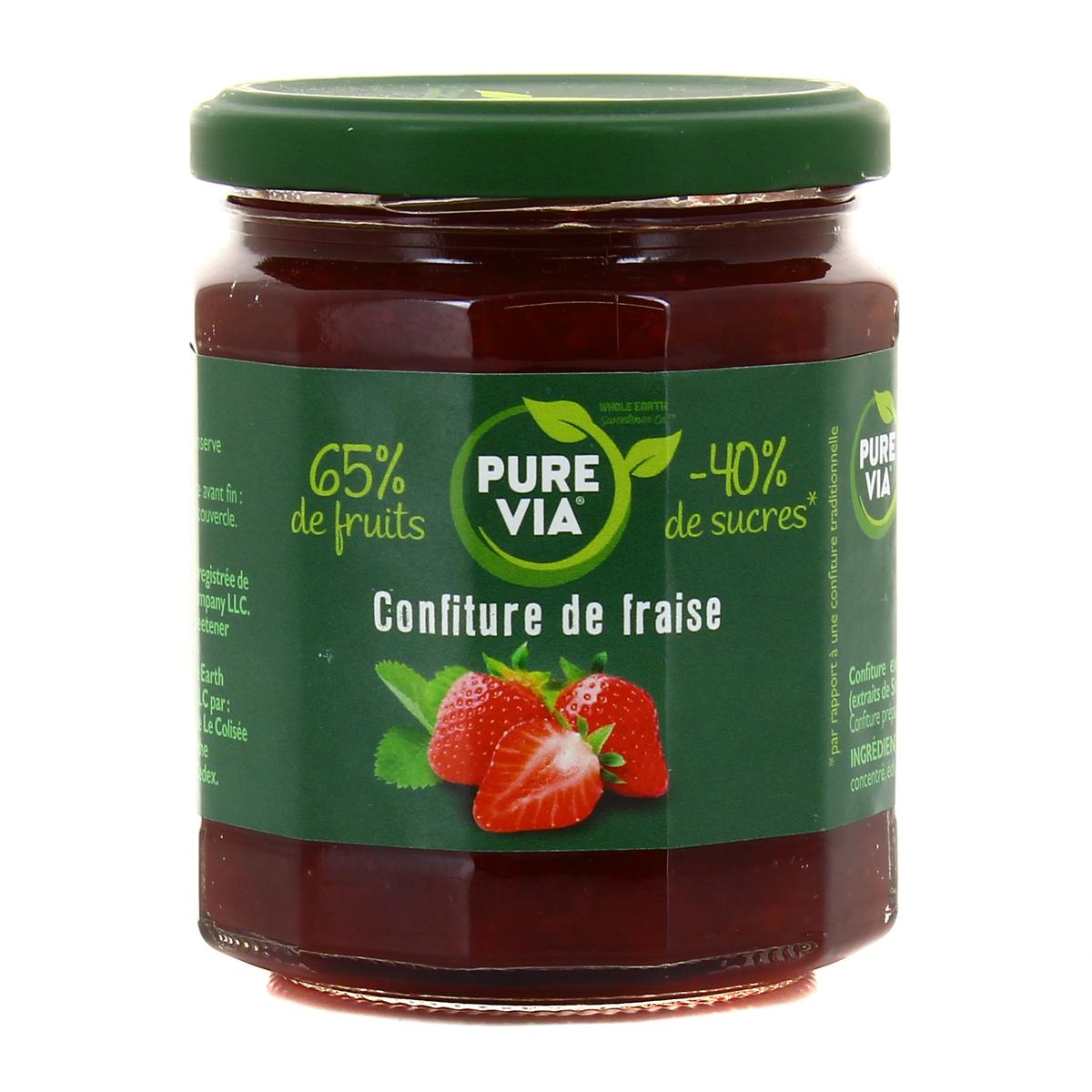 3329757003926 - Pure Via - Confiture de fraise 65% de fruits et -40% de sucre