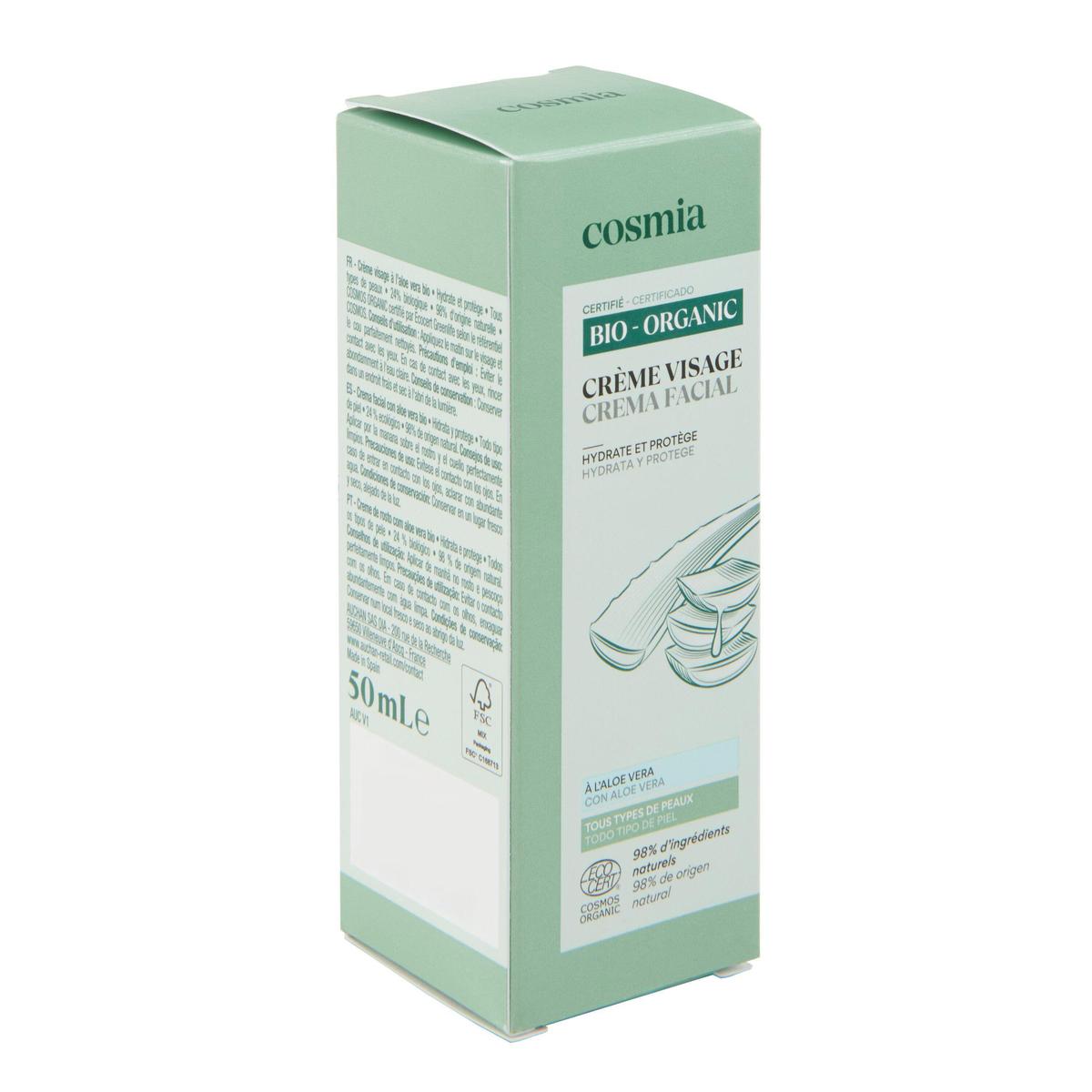 3596710524426 - COSMIA BIO - Crème hydratante et protectrice à l'aloé véra 