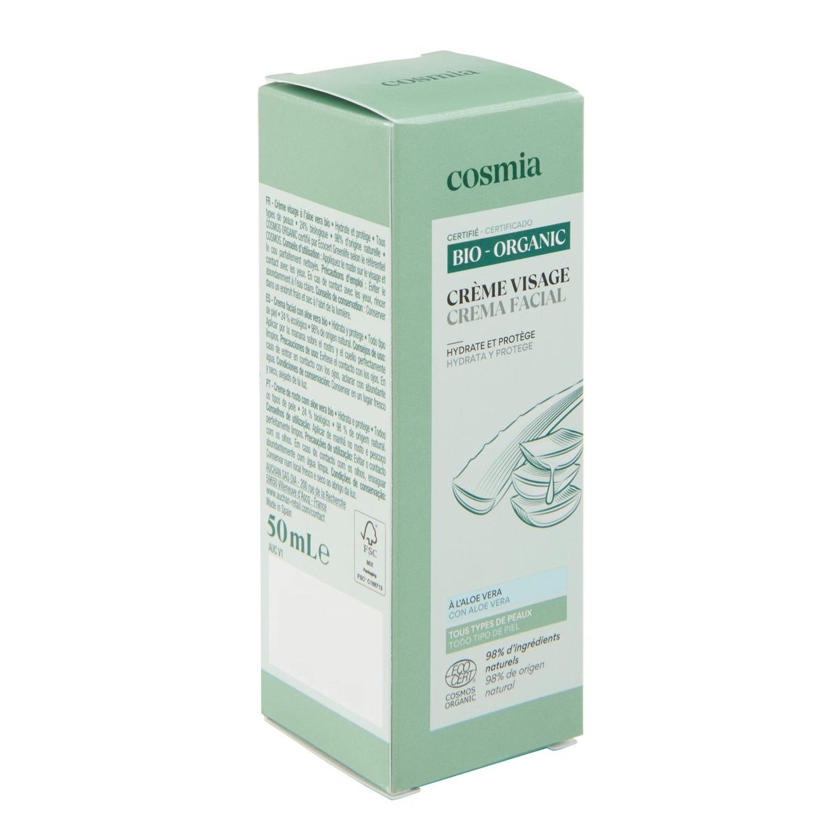 3596710524426 - COSMIA BIO - Crème hydratante et protectrice à l'aloé véra 