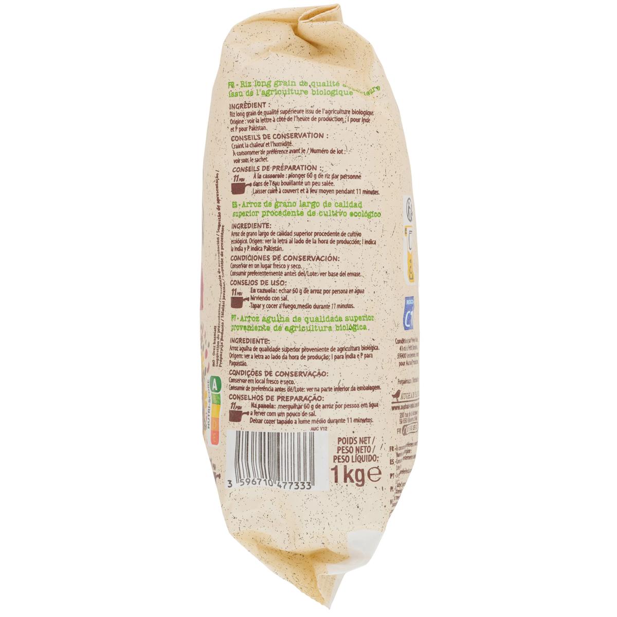 3596710477326 - Auchan BIO - Riz basmati Bio
