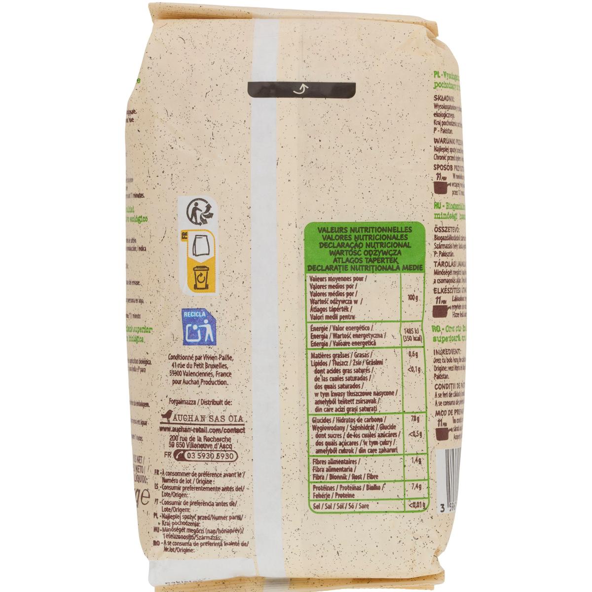 3596710477326 - Auchan BIO - Riz basmati Bio