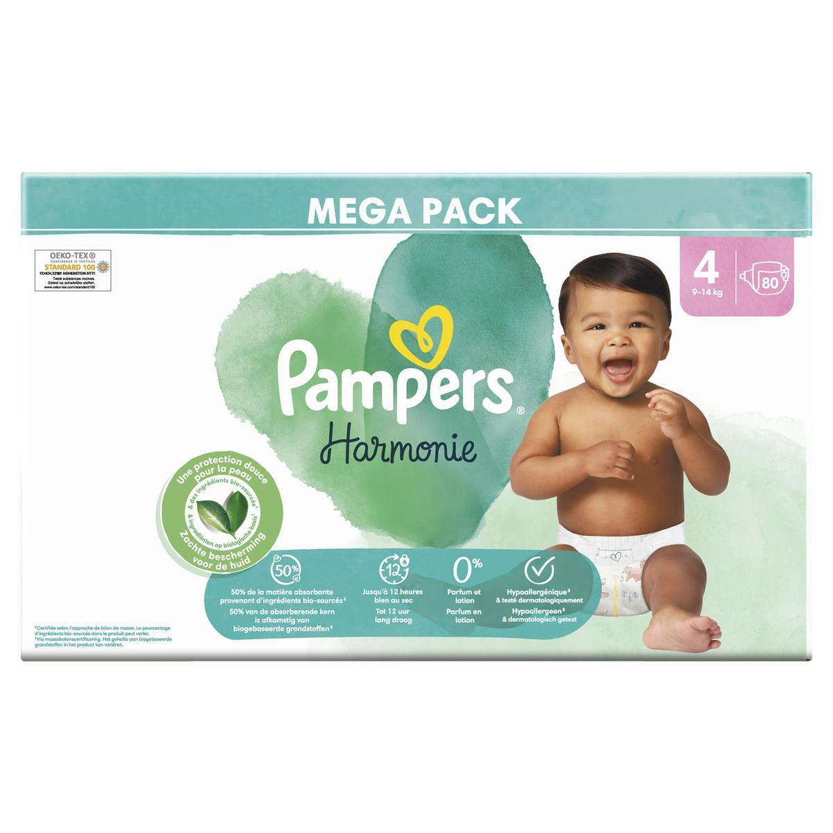 PACK x4 Pampers Harmonie T4 x28 – ChronoCouches Guadeloupe