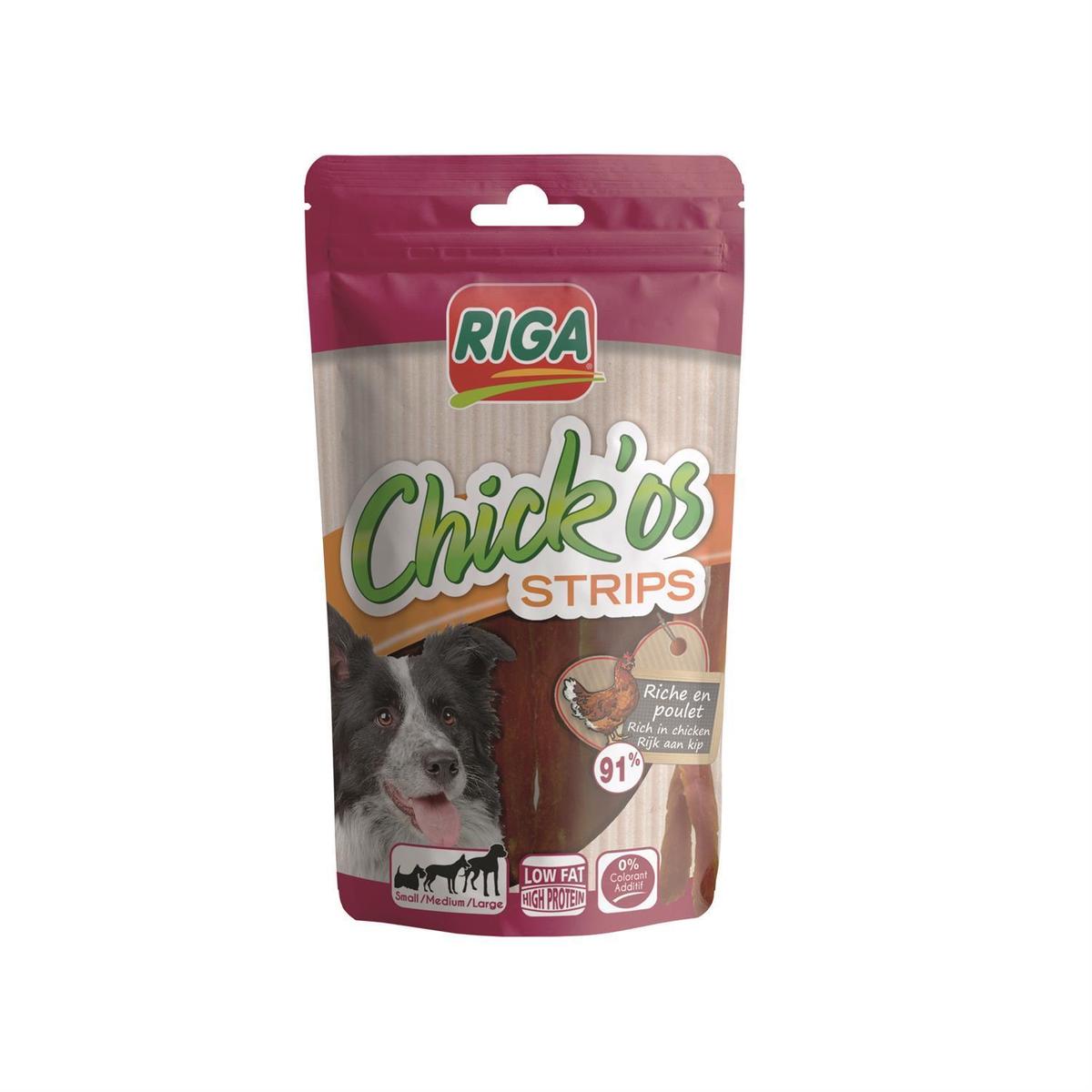 3166780029826 - Riga Chick'Os - Lamelles de poulet- Friandise Récompense pour chien