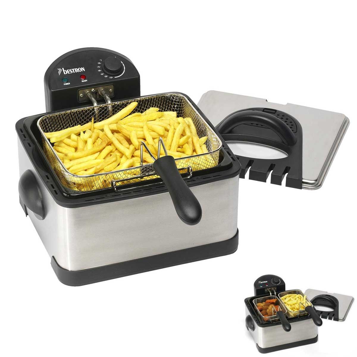 8712184020027 - Bestron - Friteuse Inox DF402B