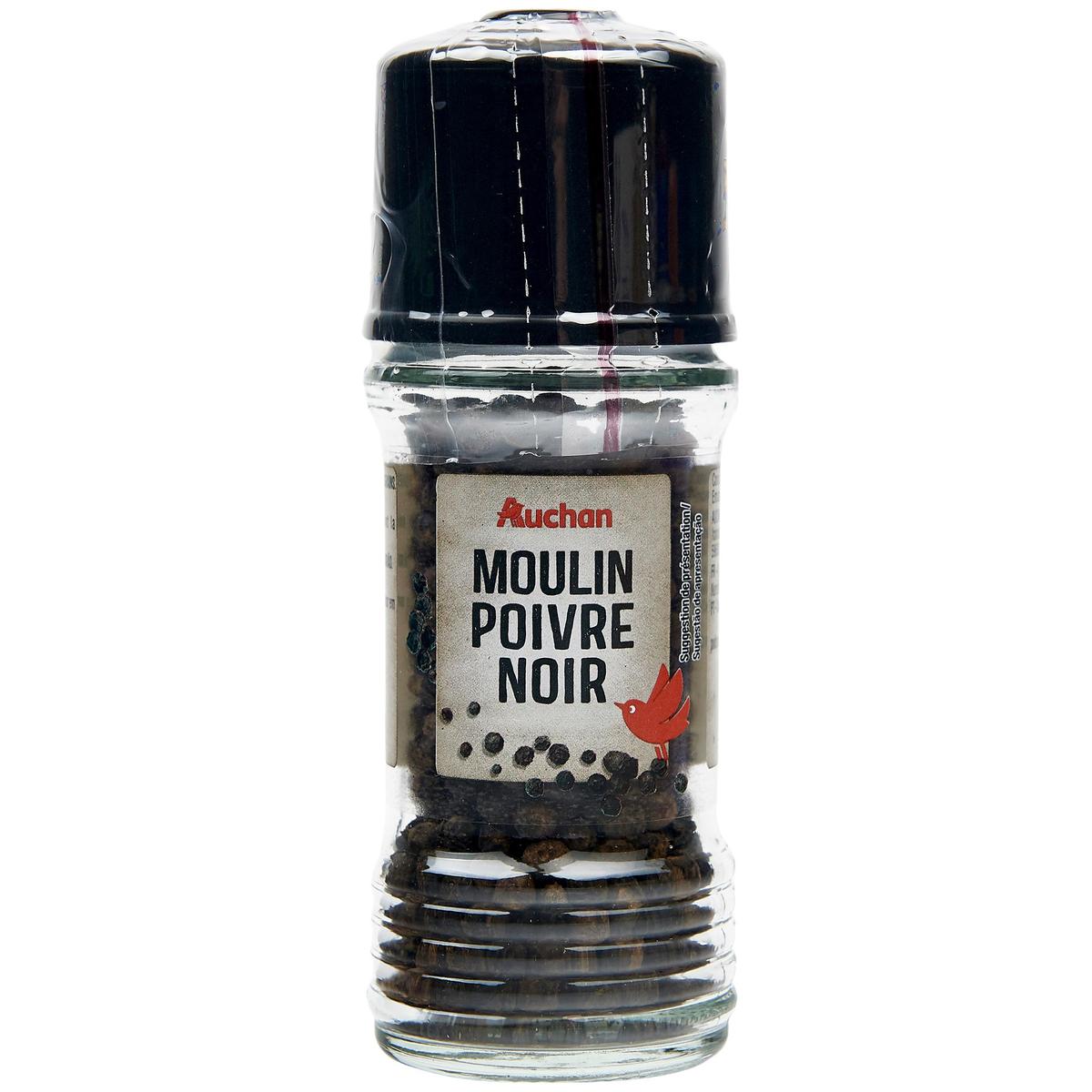 3596710310227 - Auchan - Poivre noir en grains en moulin