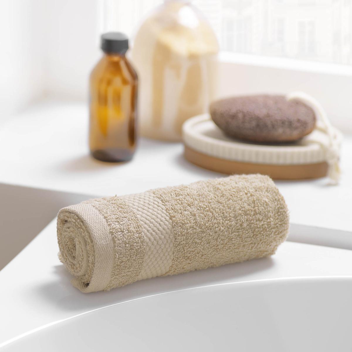 3574388020327 - Douceur D Interieur - Serviette invité éponge noisette