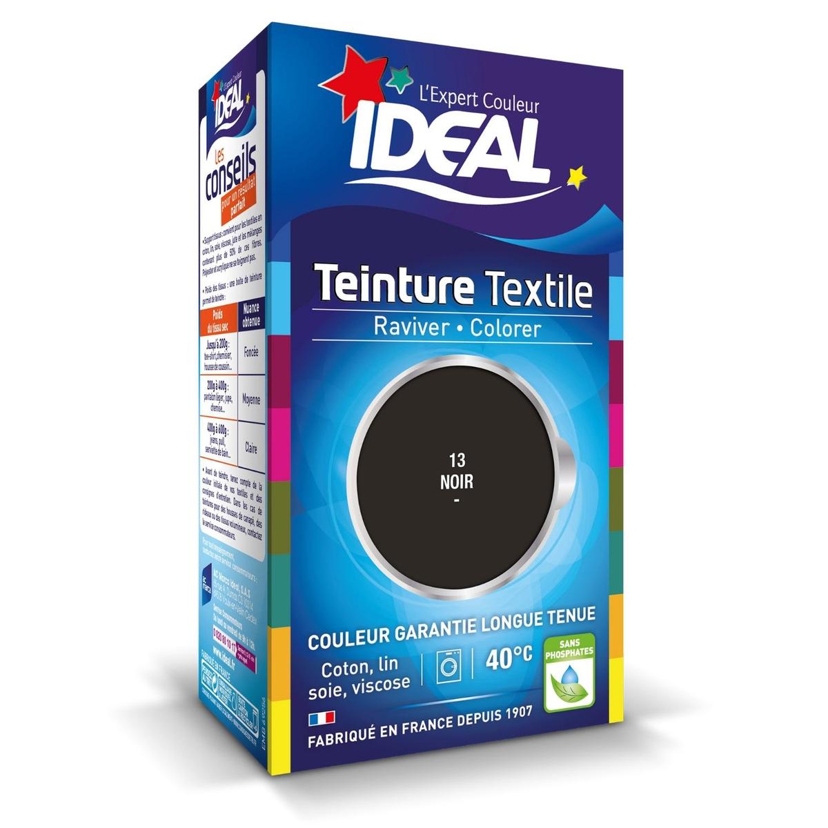 3045200520627 - Idéal - Teinture tissus grand teint noir + fixateur