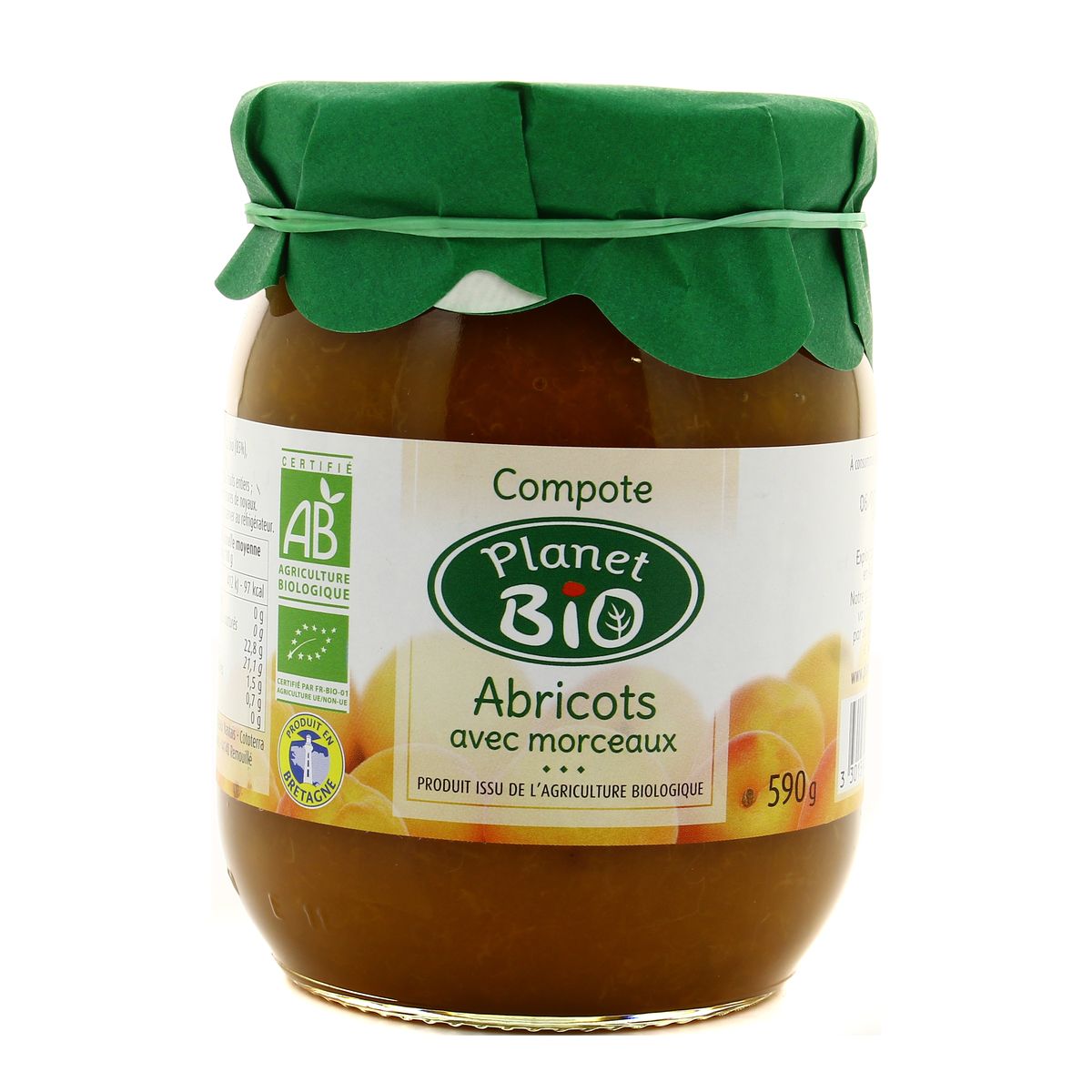 Achat Vente Planet Bio Compote D Abricot Bio Avec Morceaux 590g