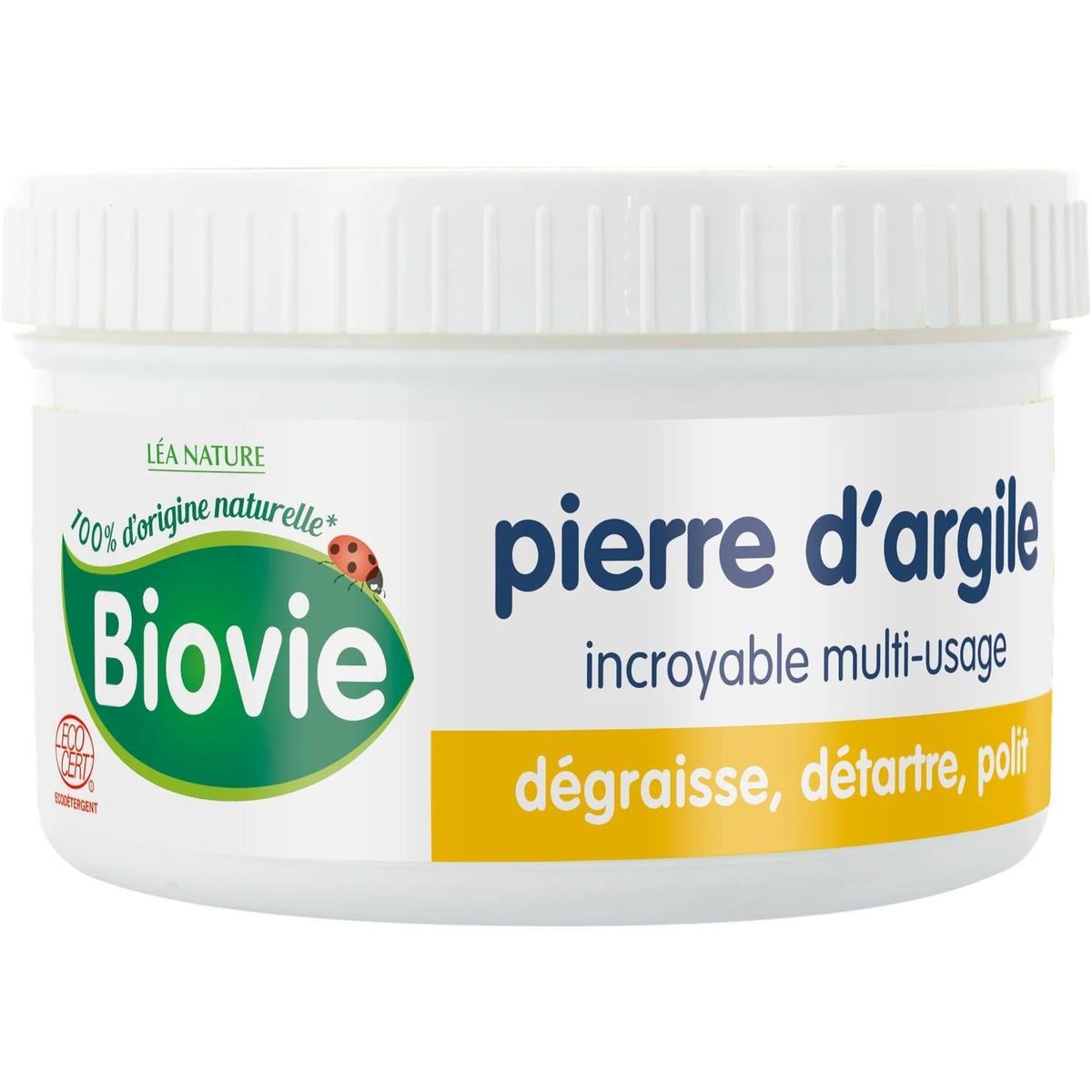 3517360003727 - Biovie - Pierre d'argile Multi-Usage Dégraissant Détartrant Ecologique