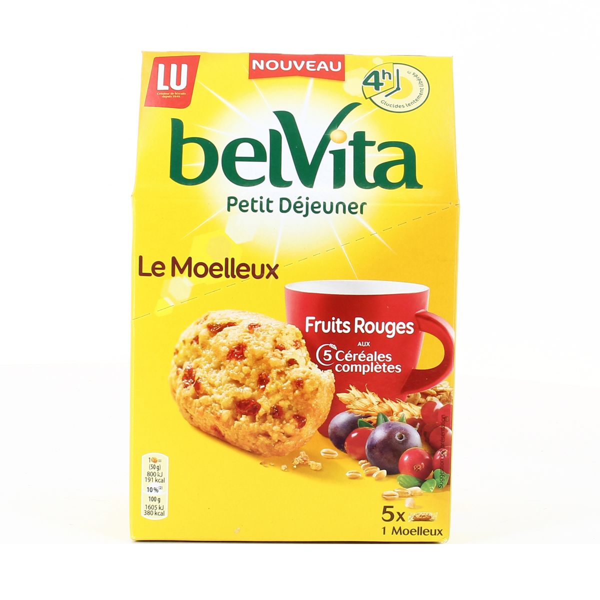 Acheter Lu Belvita Petit Dejeuner Le Moelleux Fruits Rouges 250g