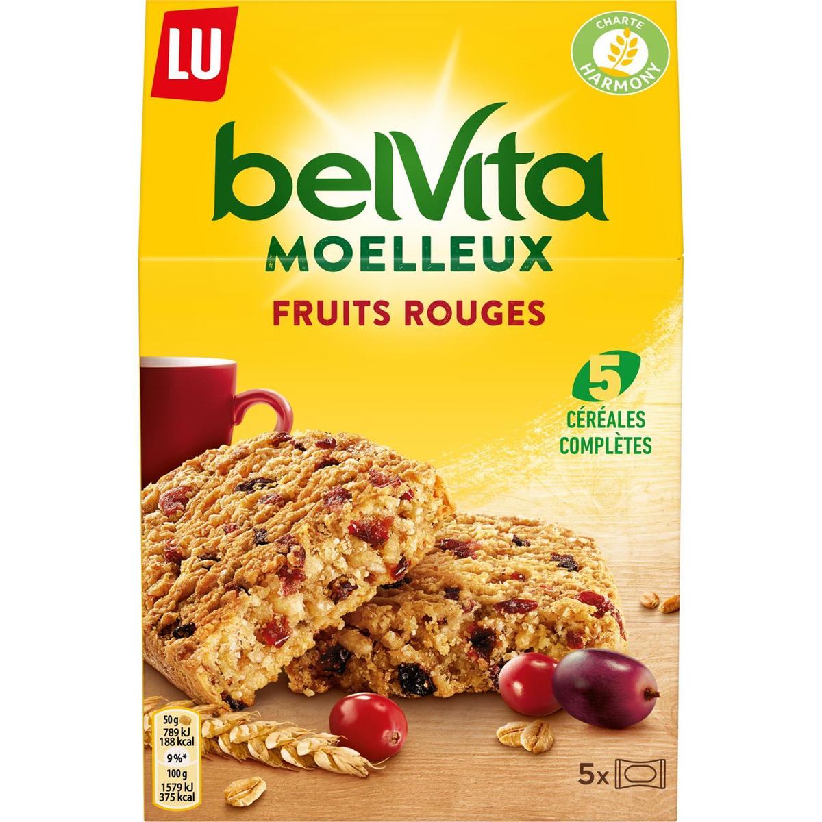 7622210444127 - Lu - Belvita petit déjeuner le moelleux fruits rouges