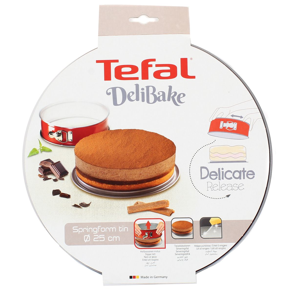 3168430275027 - Tefal - Moule à Charnière Delibake - Acier Rouge Carbone