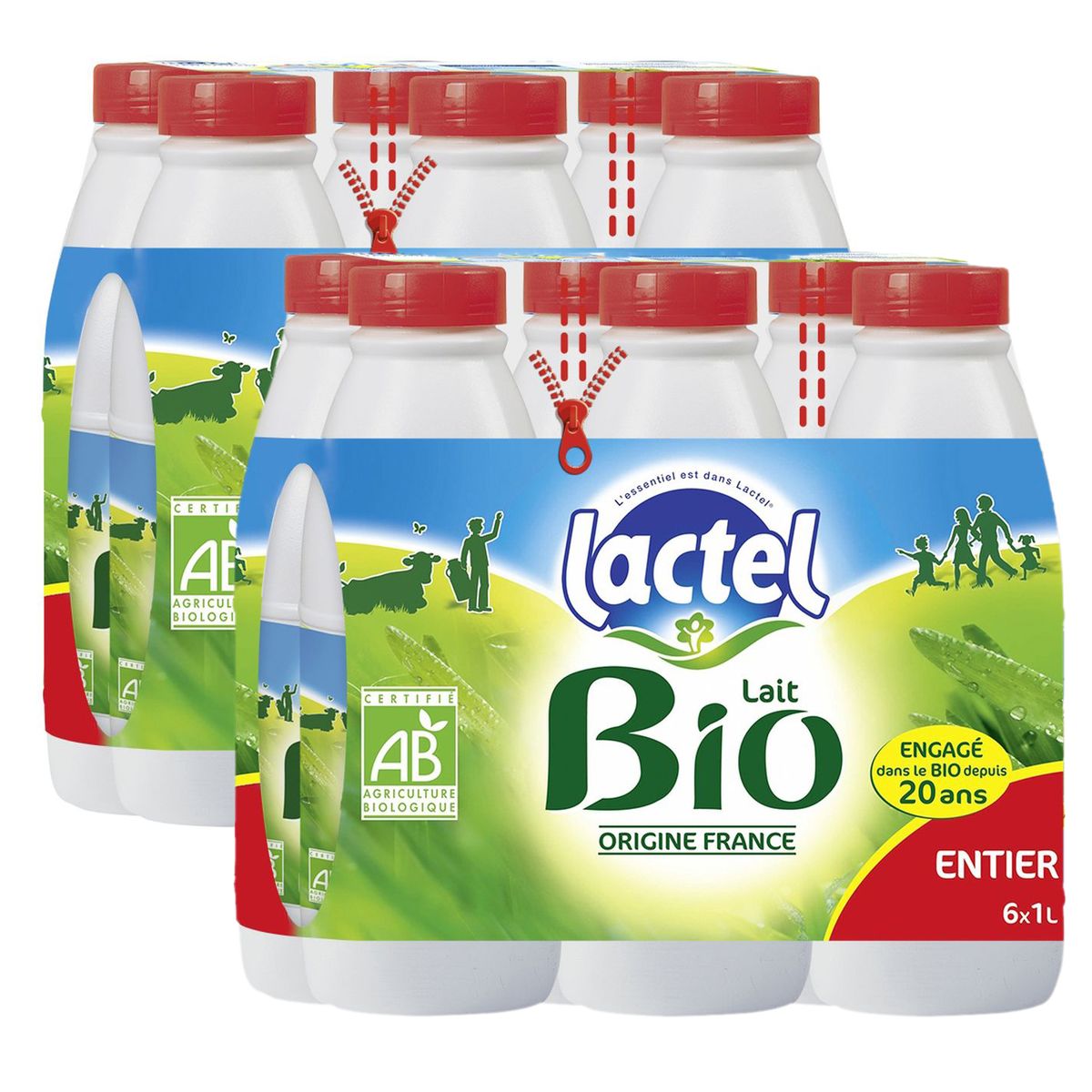 LAIT ENTIER 1L - LAIT-BOISSONS LACTÉES- LBEN - Produits laitiers