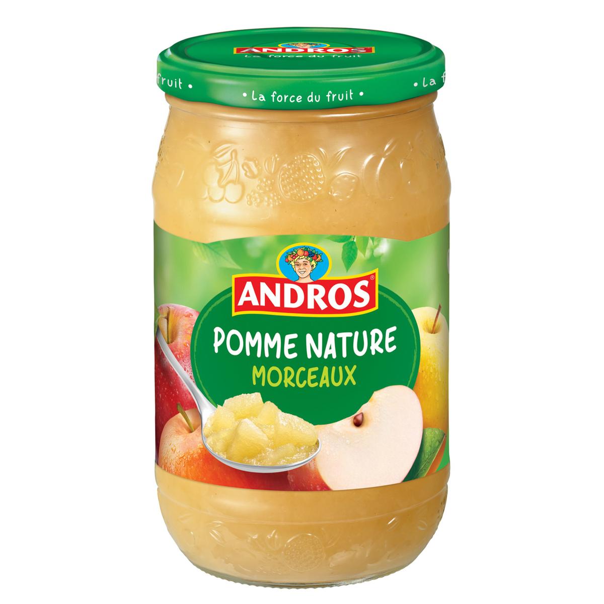 Livraison à domicile Andros Compote de pomme avec morceaux, 740g