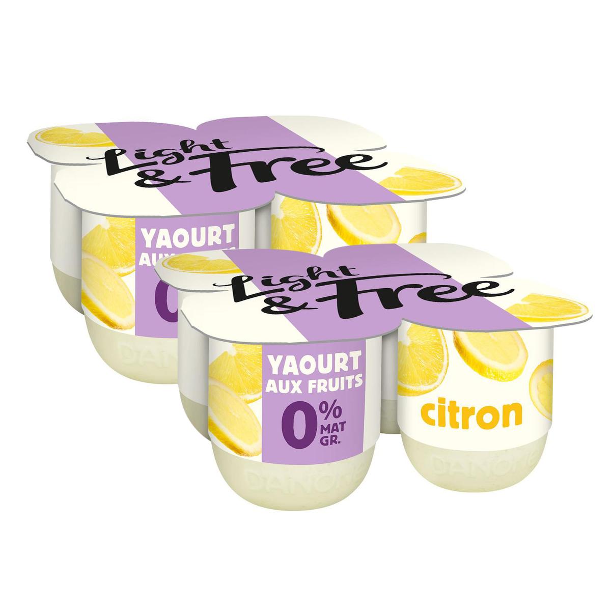 2050000378027 - Light&Free - Yaourt Citron Allégé 0%mg