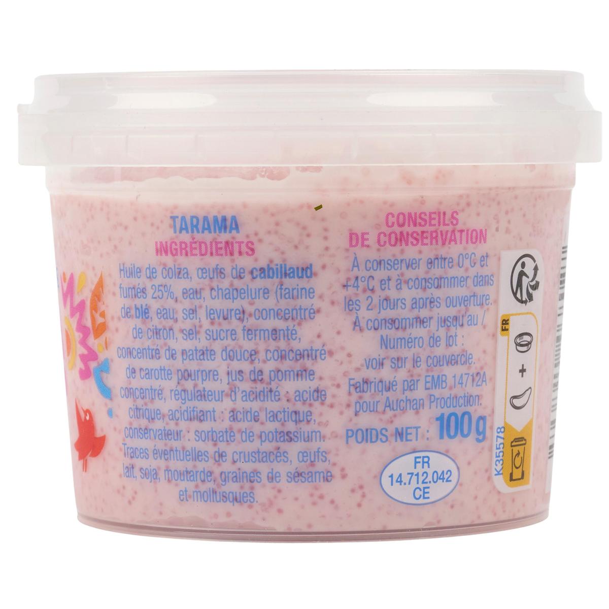 3596710468027 - Auchan - Tarama aux Oeufs de Cabillaud
