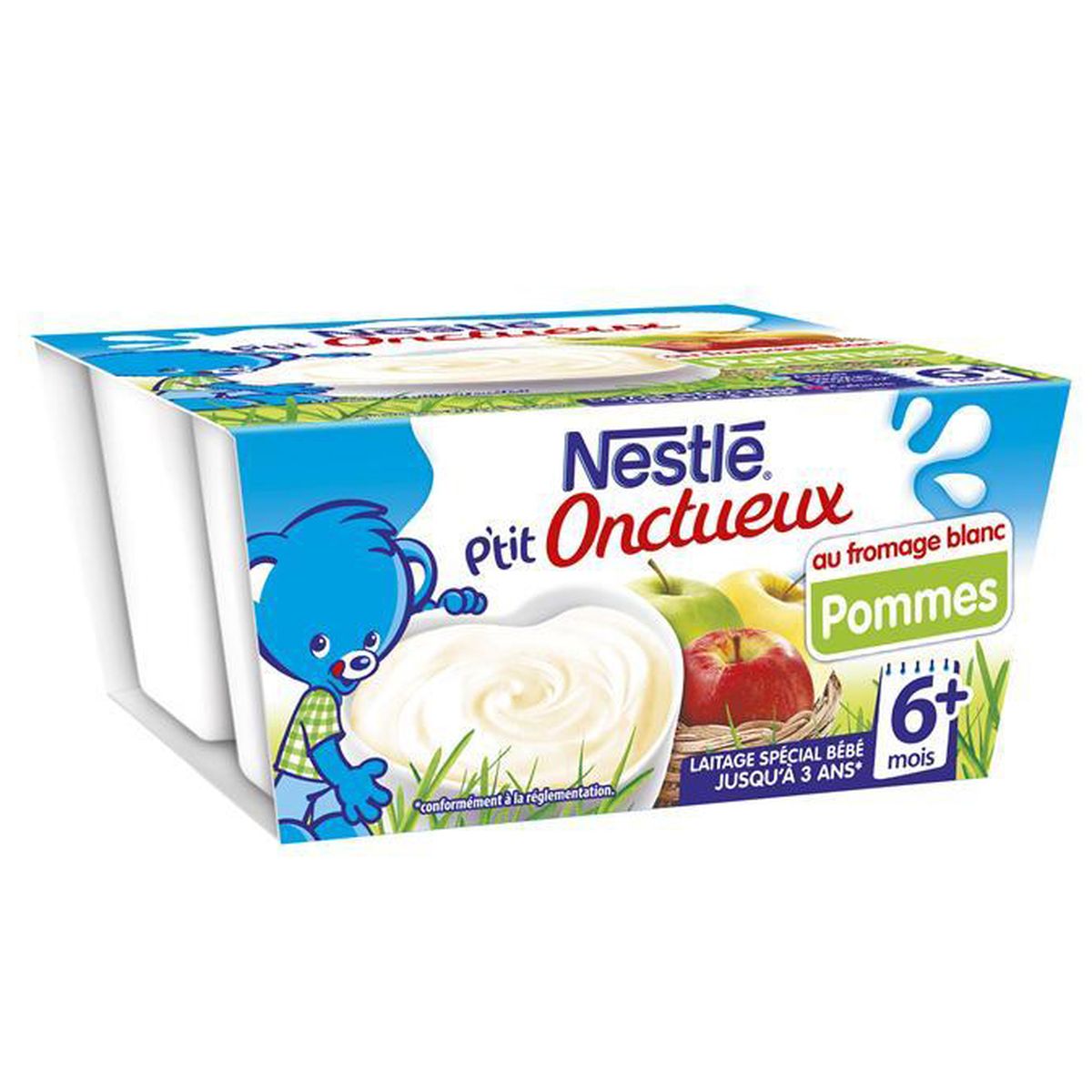 Acheter Nestle P Tit Onctueux Fromage Blanc Pomme Des 6 Mois 4x100g