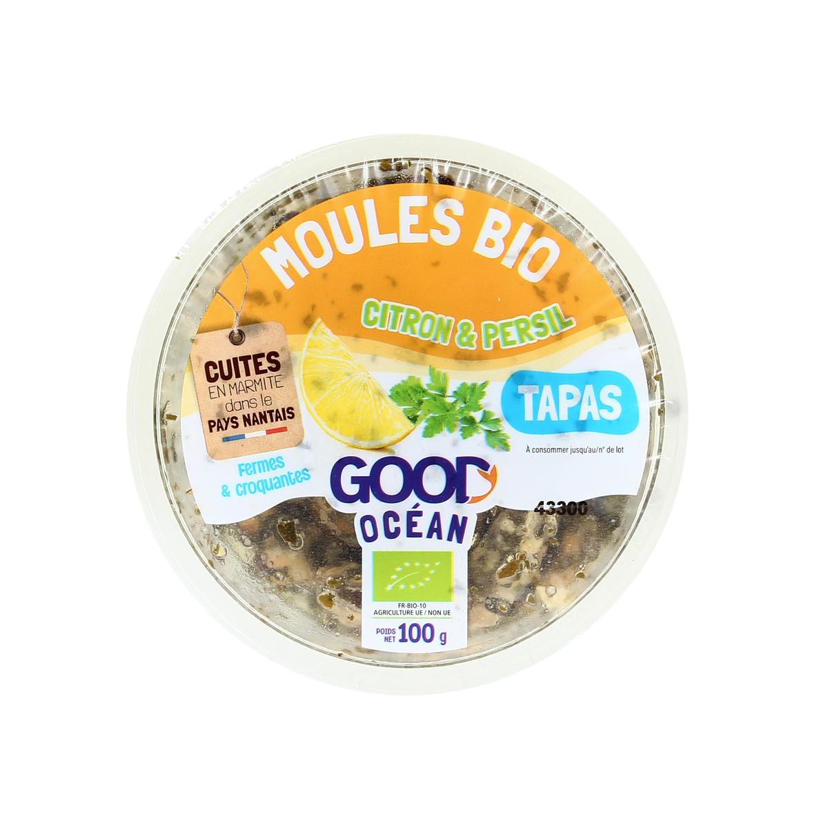 3426437000128 - Good Océan - Moules Tapas Bio Citron et Persil