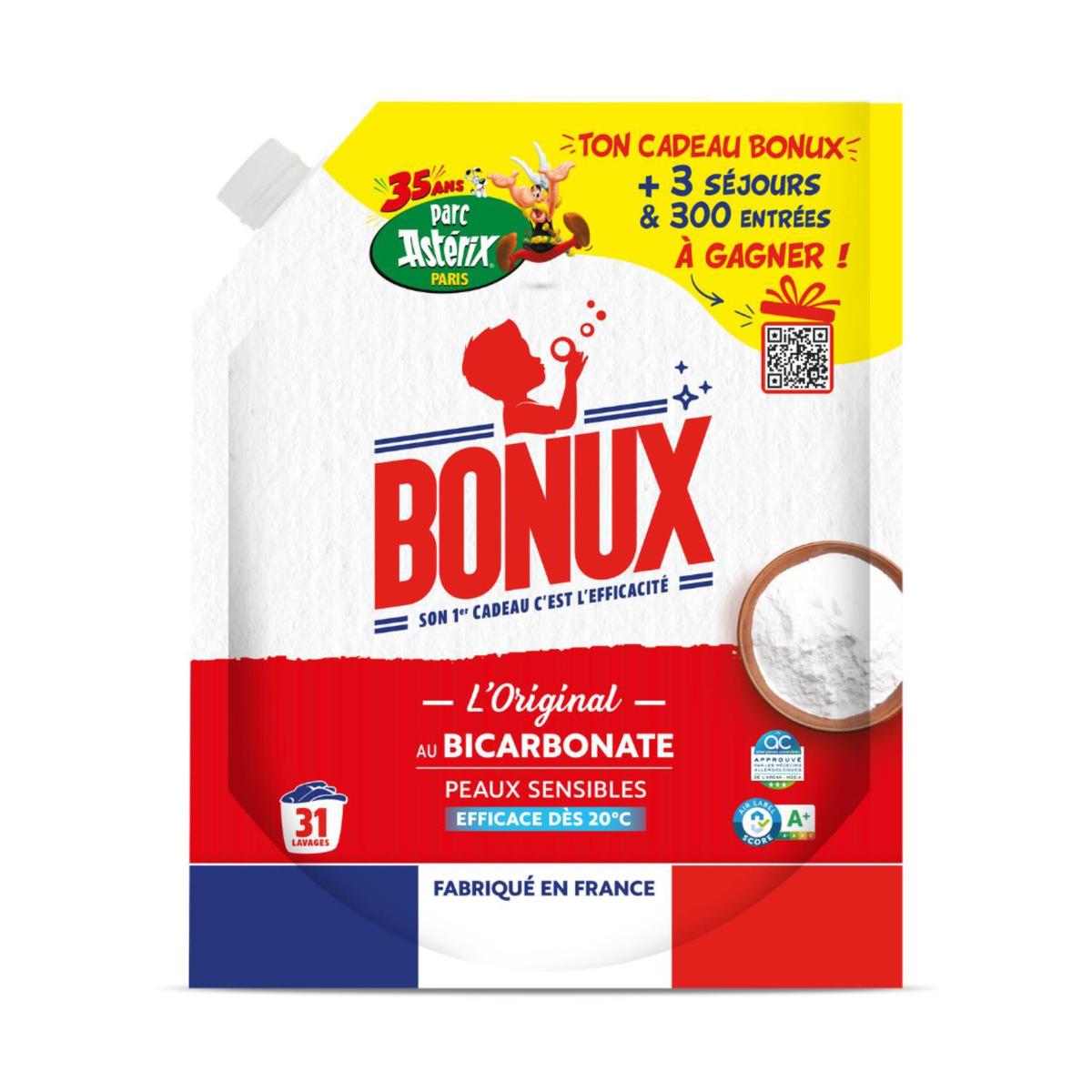3760360761528 - Bonux - Lessive recharge au bicarbonnate 31 lavages
