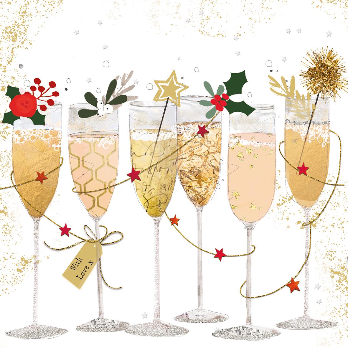 4021766253628 - Paperproducts Design - Serviettes papiers Champagne Glasses