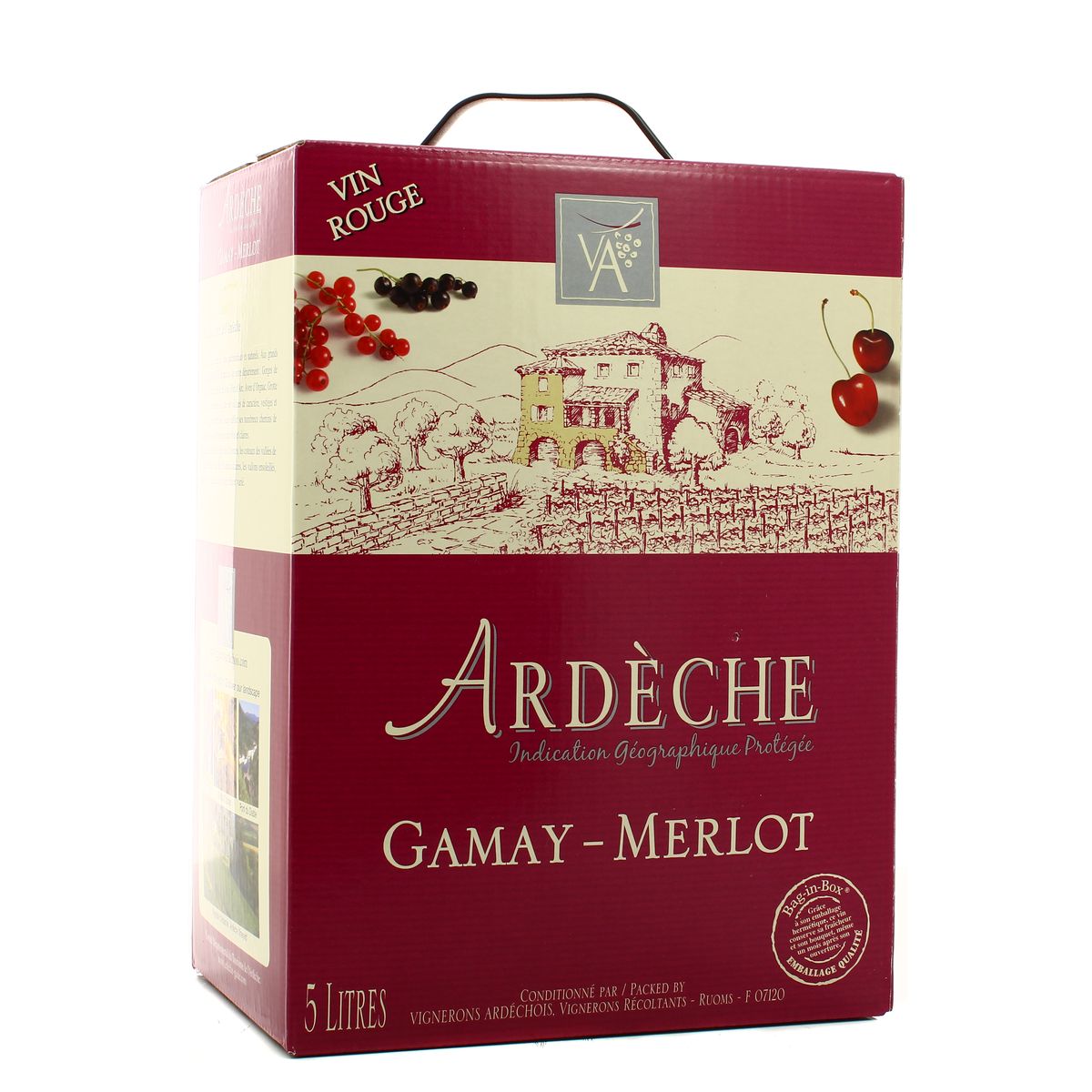 3274440057628 - Gamay Merlot - Vin de Pays de l'Ardèche 13.5°