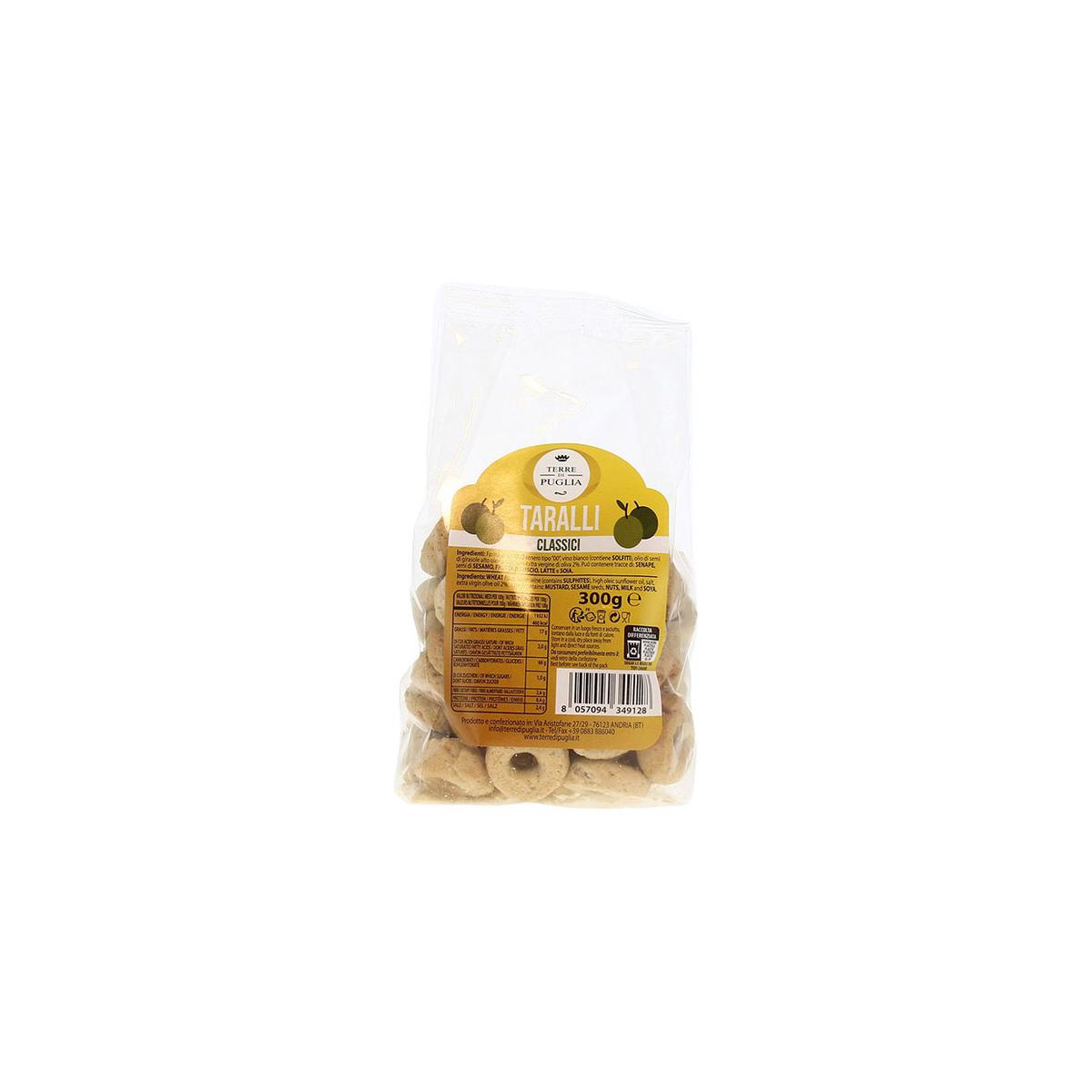 8057094349128 - Terre di Puglia - Taralli à l'Huile d'Olive- Biscuits salés nature