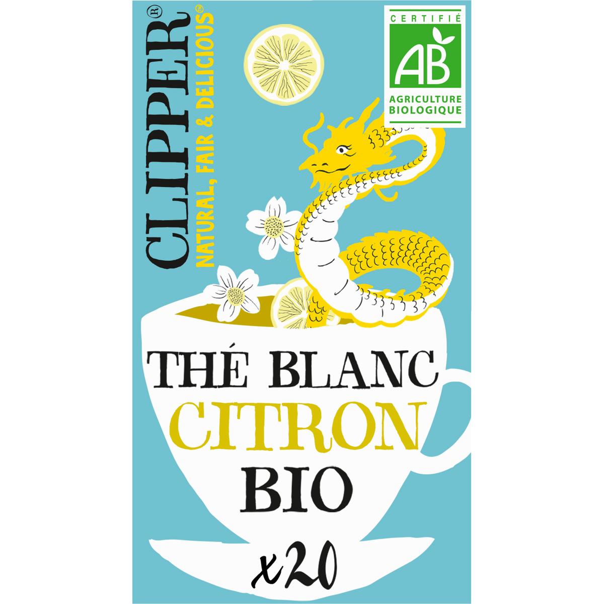5021991941429 - Clipper - Thé Blanc Citron Bio - 20 sachets