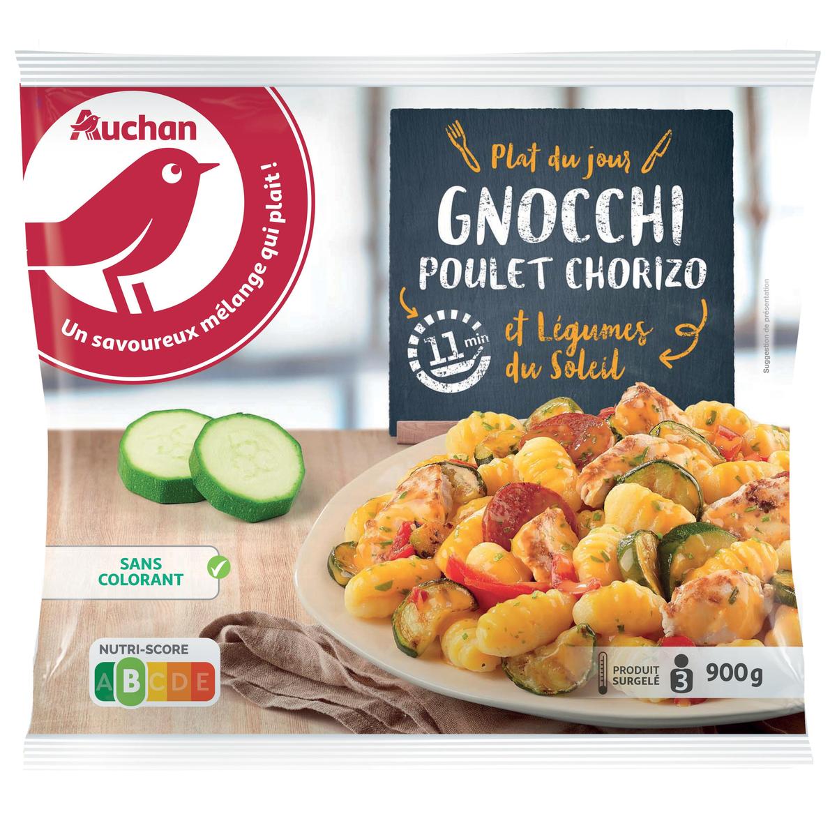 3596710461929 - Auchan - Gnocchi au poulet et chorizo
