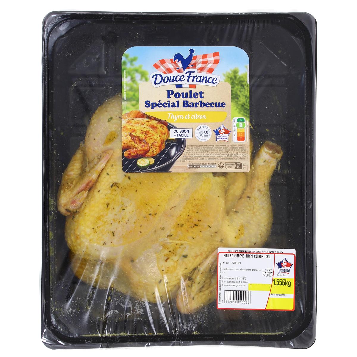 3435660803529 - Douce France - Poulet Spécial Barbecue Thym et Citron