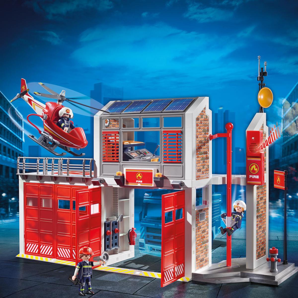 Playmobil 1.2.3 caserne des pompiers - Playmobil