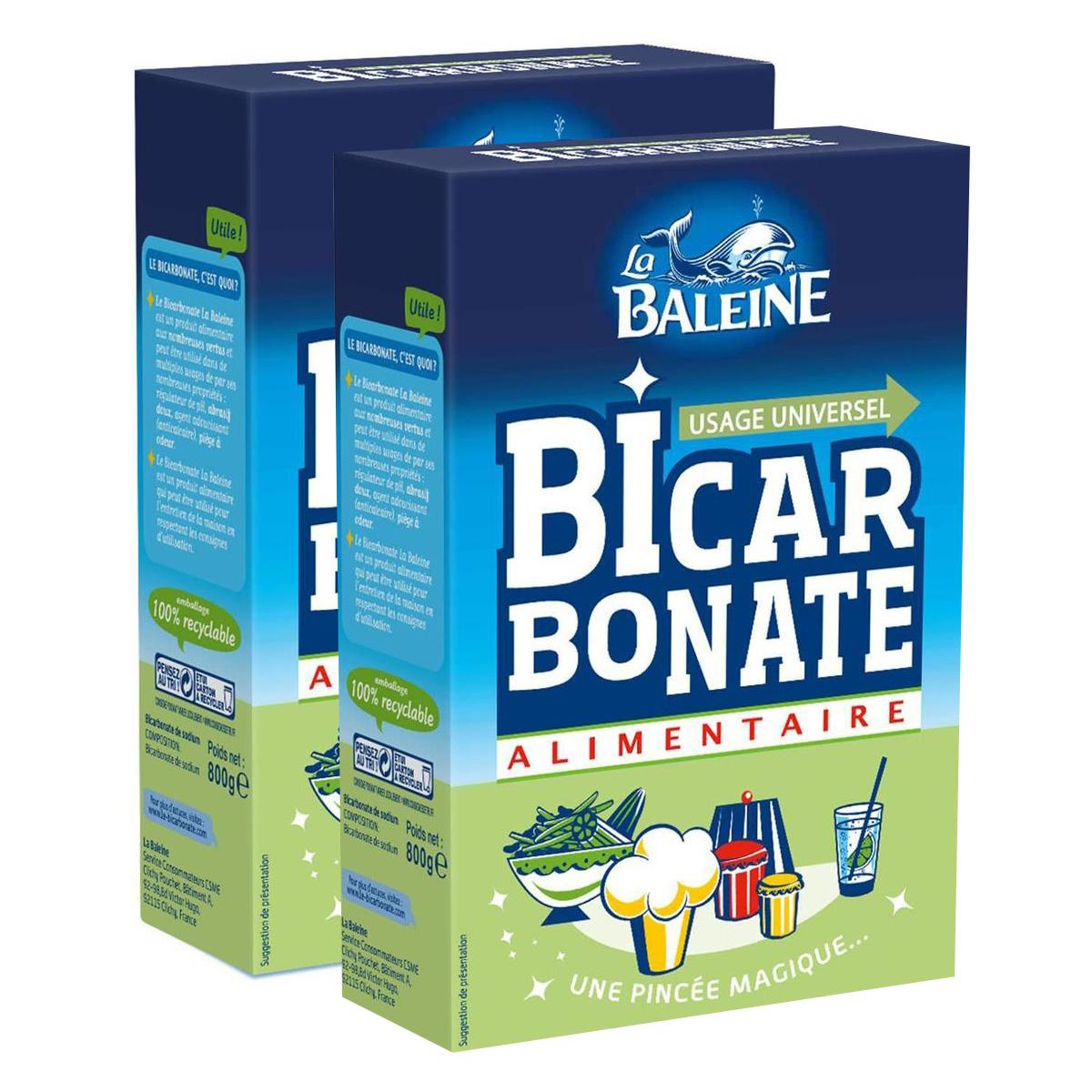 Acheter Promotion La Baleine Bicarbonate alimentaire, Lot de 2x800g