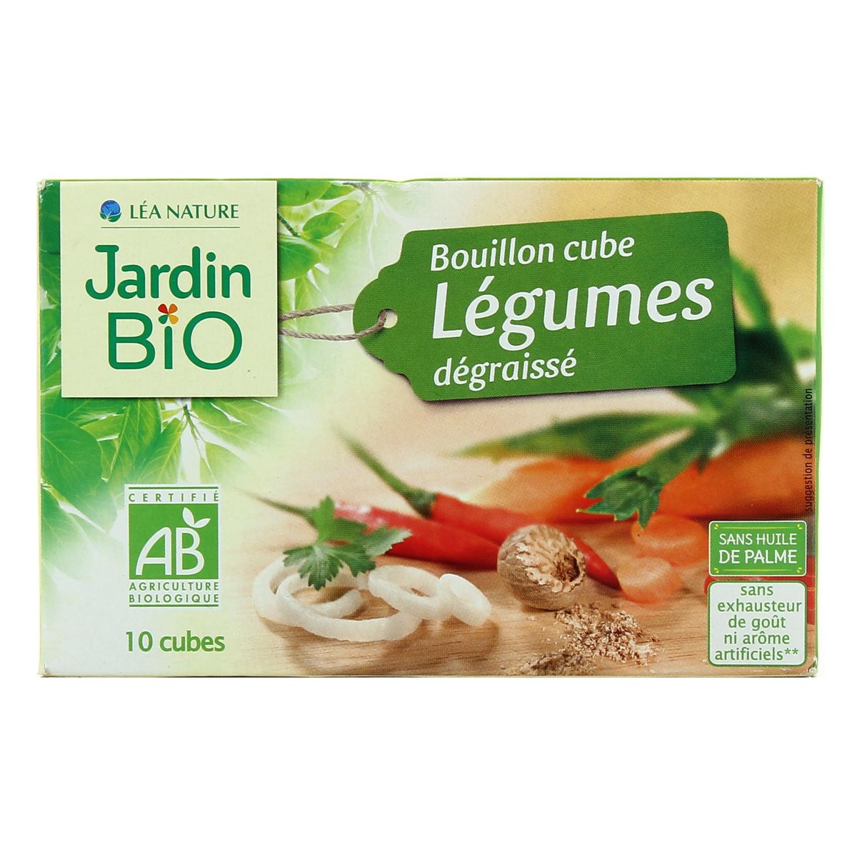 Achat / Vente Jardin Bio Bouillon cube légumes dégraissé bio, 100x9g