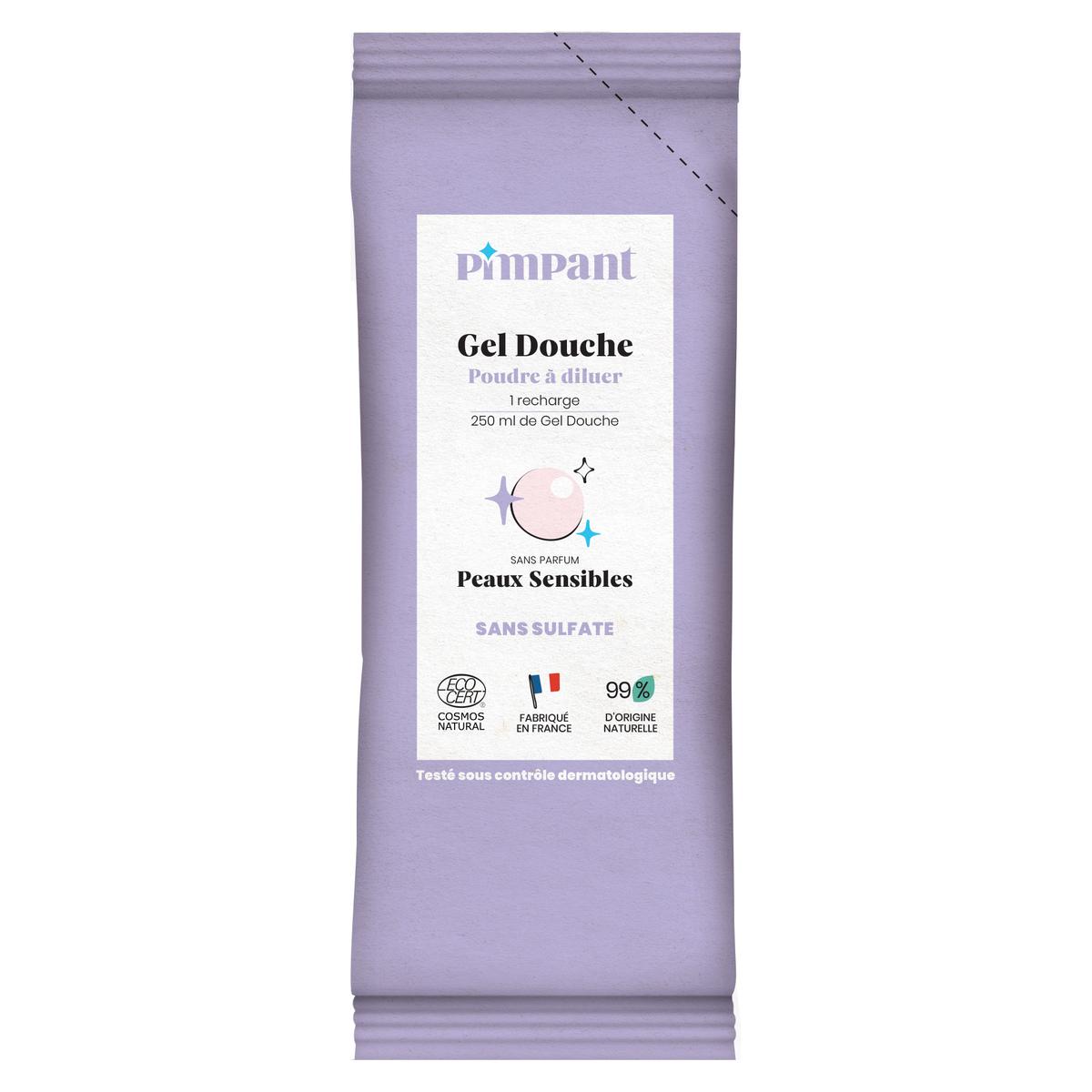 3760349450030 - Pimpant - Gel Douche Peaux Sensibles poudre