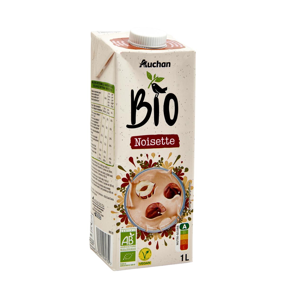 3596710481330 - Auchan BIO - Noisettes Bio Boisson Végétale 