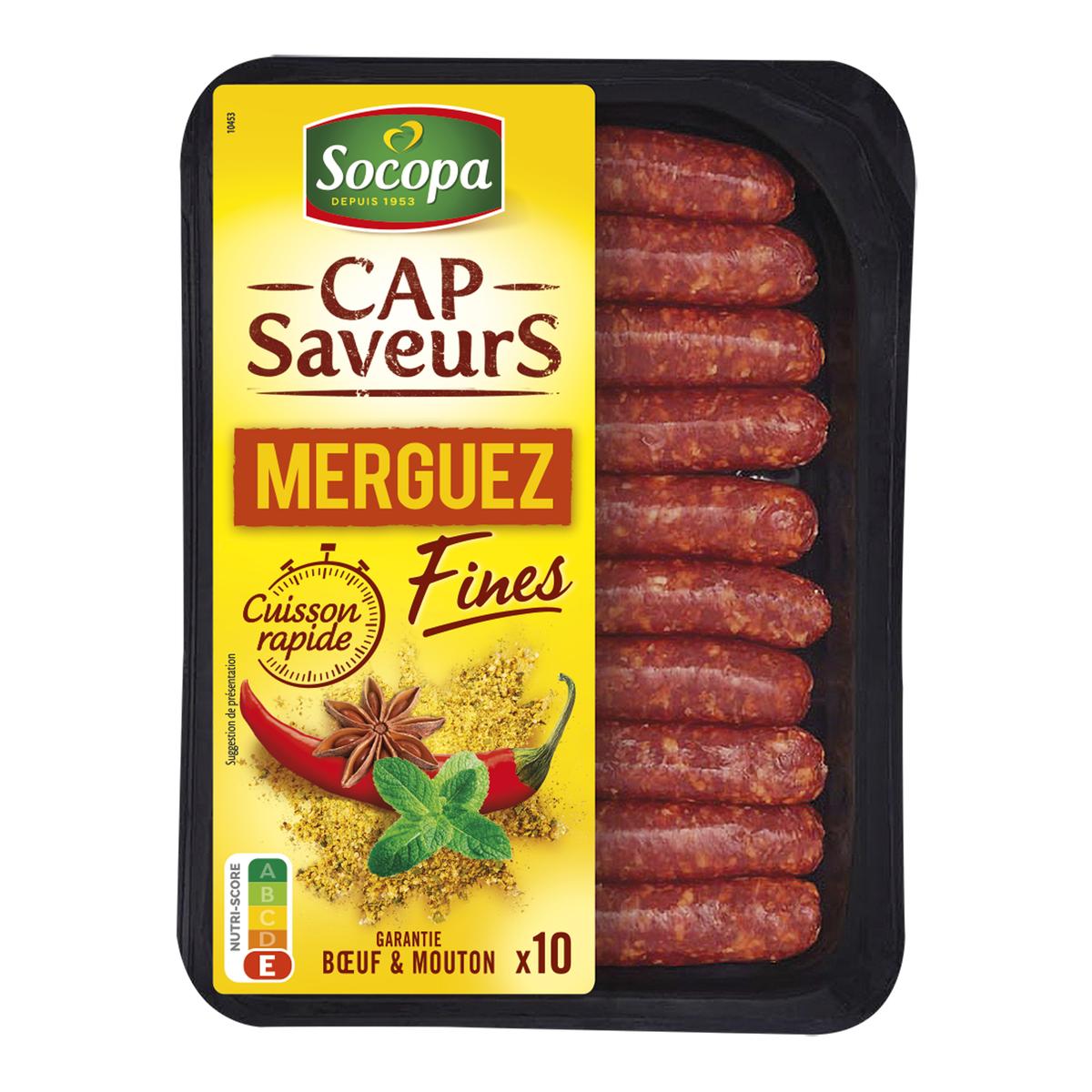 3039050632630 - Socopa - 10 Merguez fines Cap Saveurs 10x23g