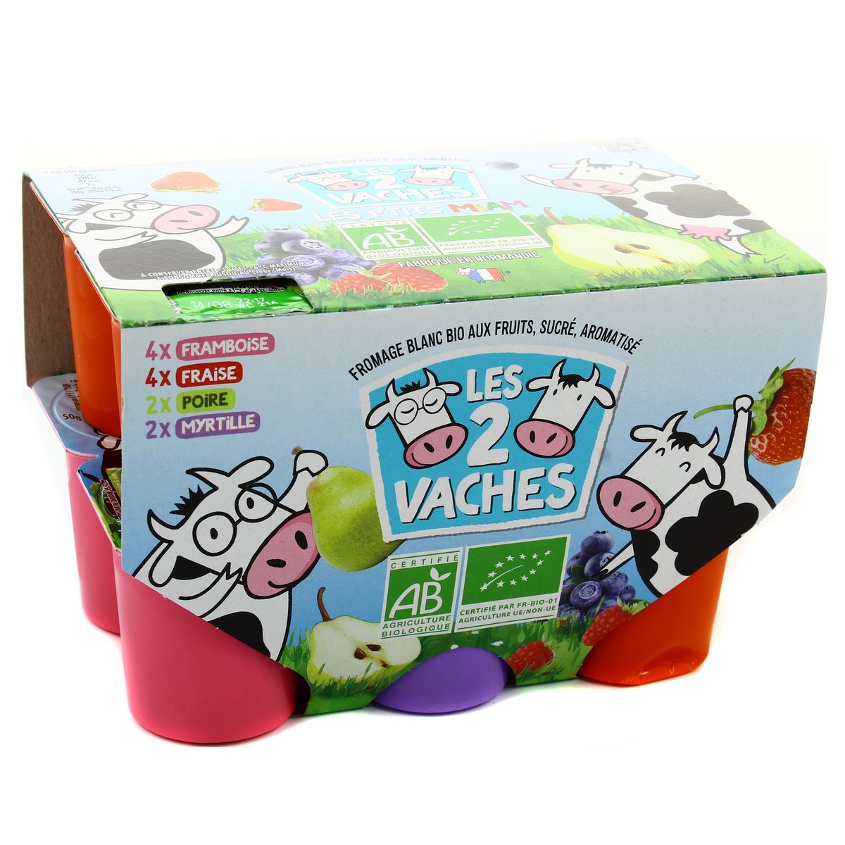 Livraison A Domicile Les 2 Vaches P Tits Miam Aux Fruits Bio 12x50g