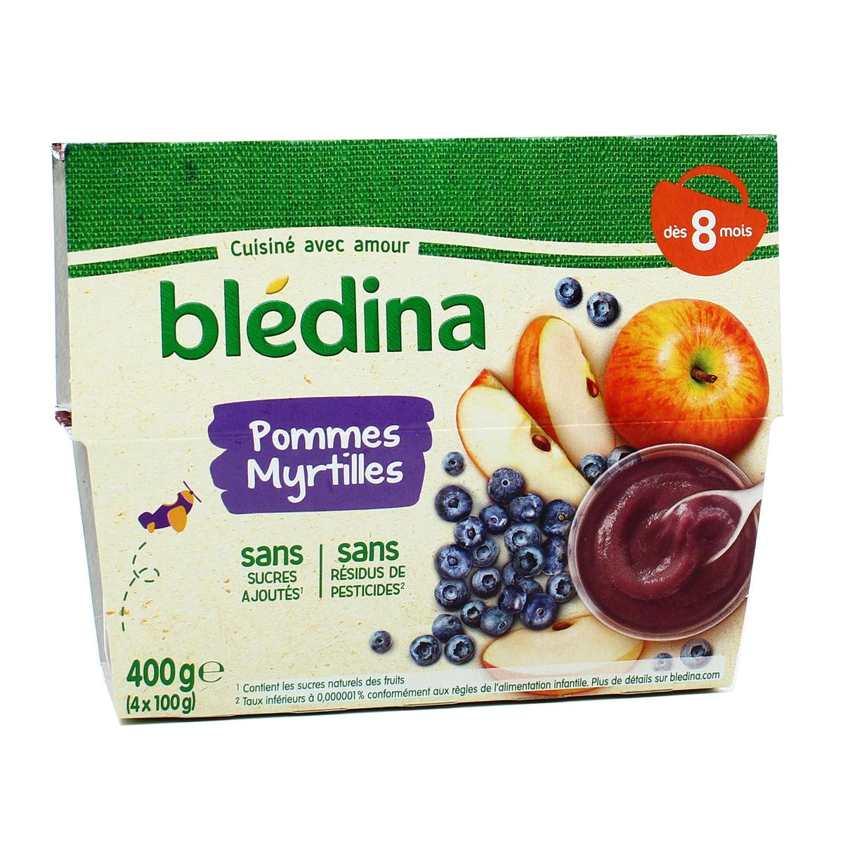3041091563330 - Blédina - Pommes Myrtilles Coupelle Dès 8 mois